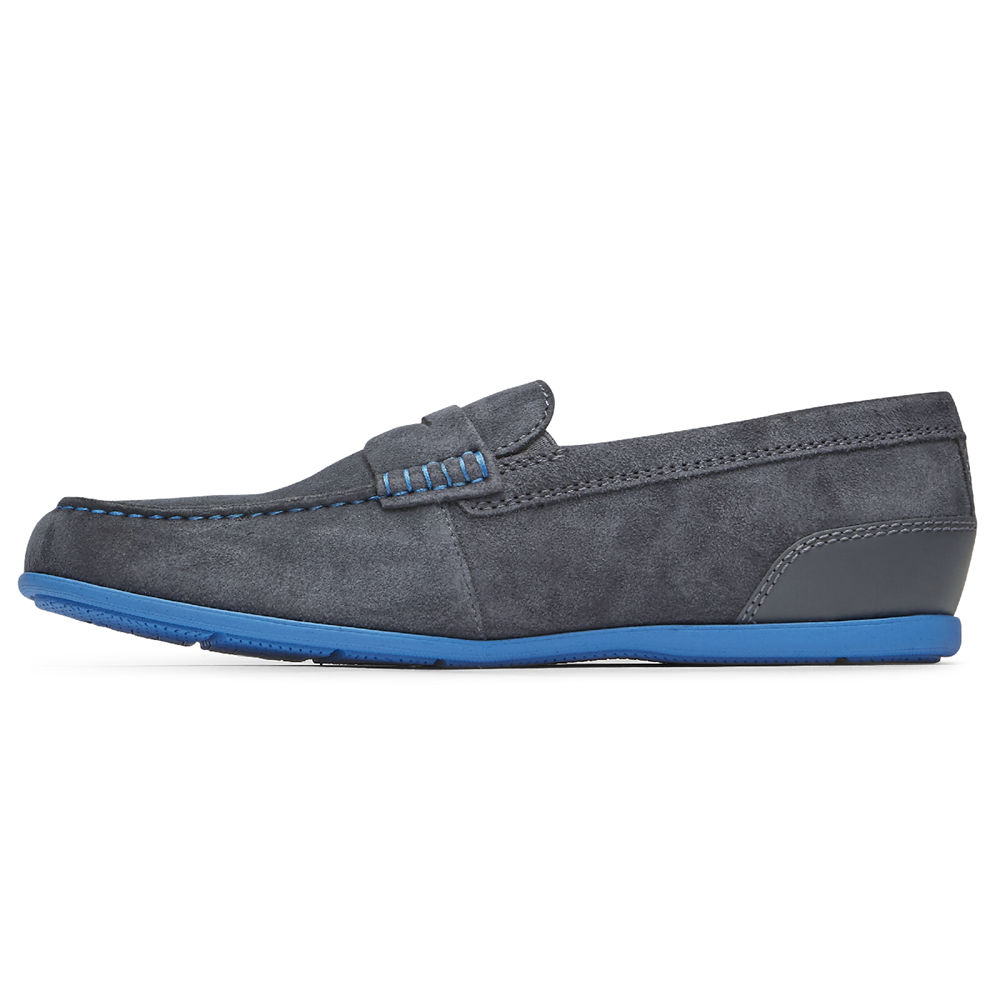 Rockport Slip-Ons Herre Mørke Grå - Malcom Penny - TCIV62730